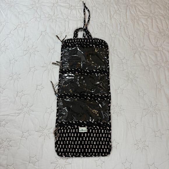 Vintage Vera Bradley Retired Zebra Pattern Roll-Up Toiletry Bag - Picture 3 of 7